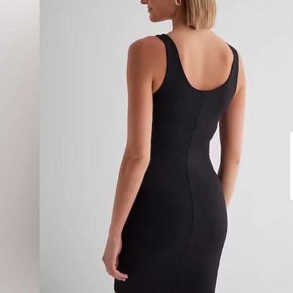 Express Black Mini Body Contour Dress SZ M - Picture 2 of 8